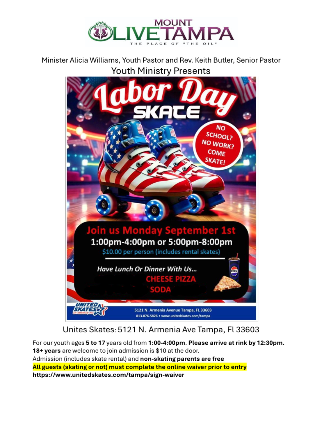 Labor Day Skate Party