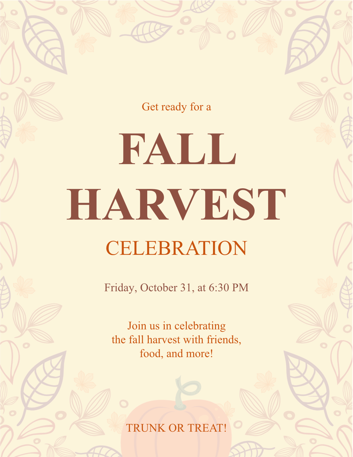 Fall Harvest Celebration